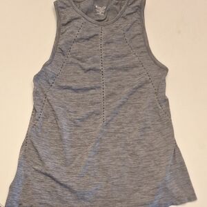 Athleta Heather Gray Foothill Seamless Tank with Built-In Support